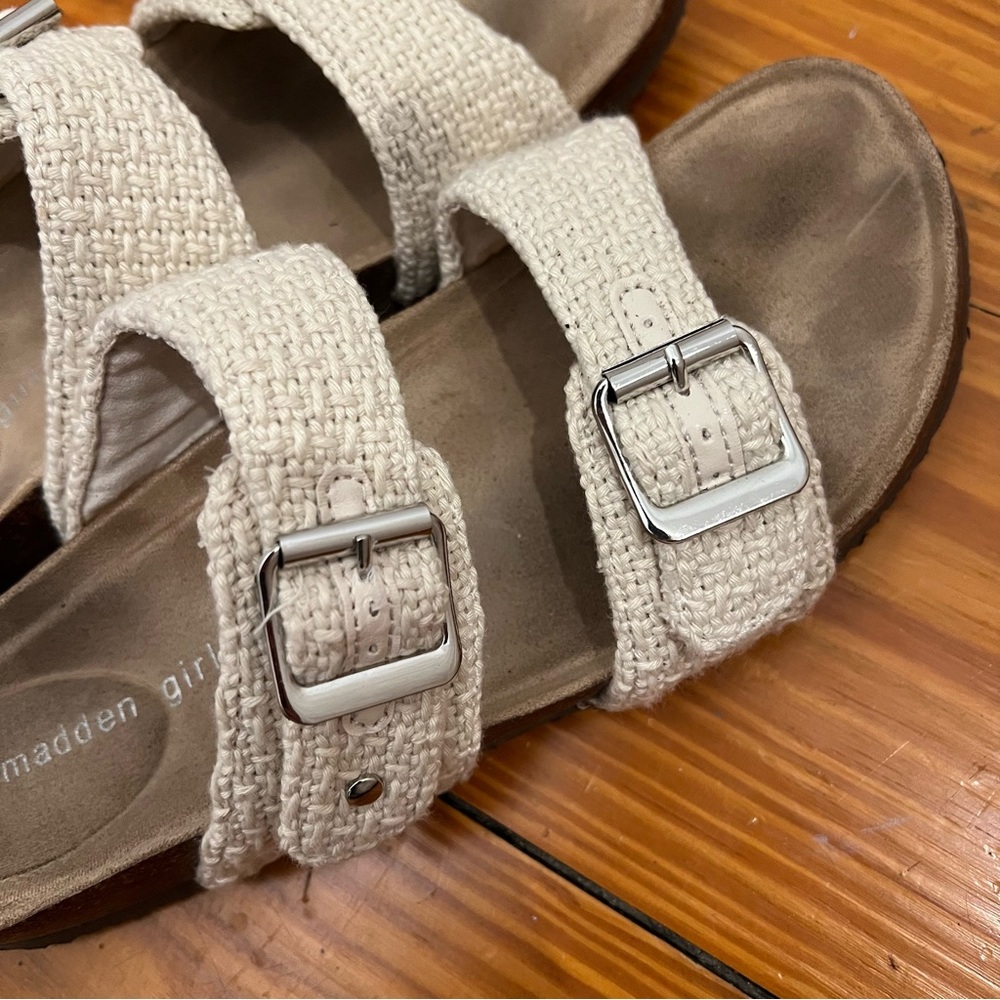 Madden Girl Brando sandals with adjustable buckles